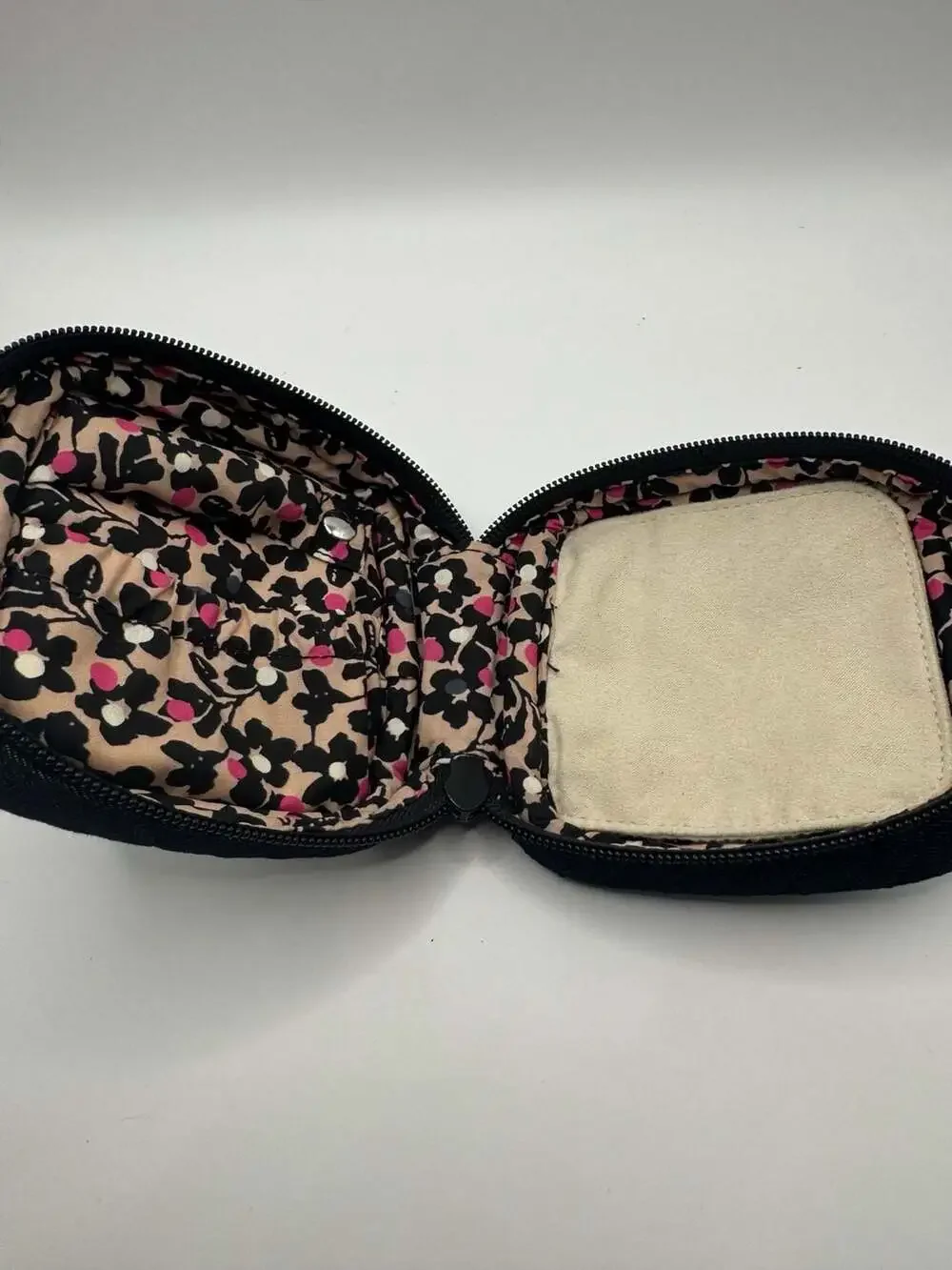 Vera Bradley Quilted Denim Jewelry Organizer Travel Case